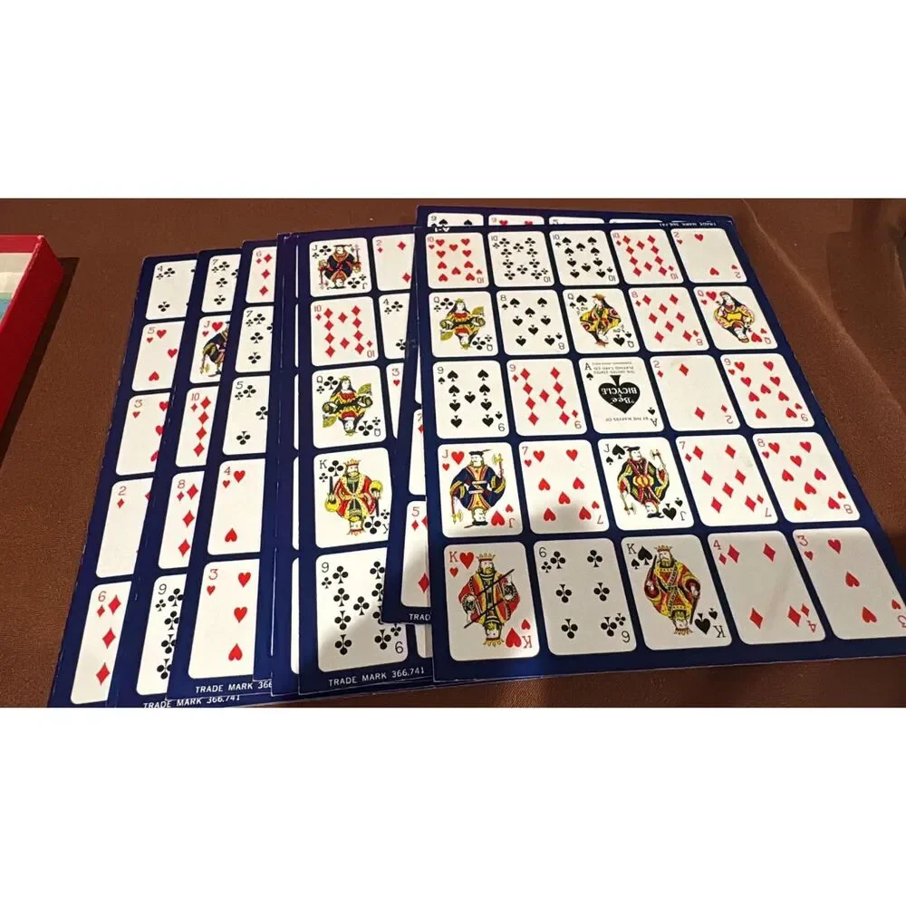 Po-Ke-Pokeno Poker Keno Card Games 12 Boards Set W/ Chips